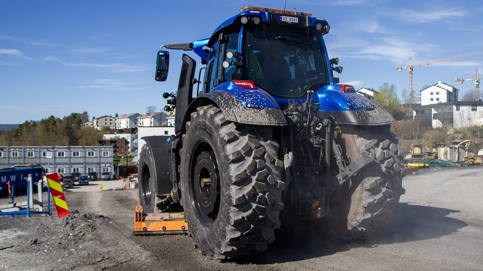 Der Bau der neuen E18 in westlicher Richtung zwischen Lysaker in Bærum und Drengsrud in Asker ist ein Großprojekt. Der Valtra Q305 leistet dabei seinen Beitrag.
